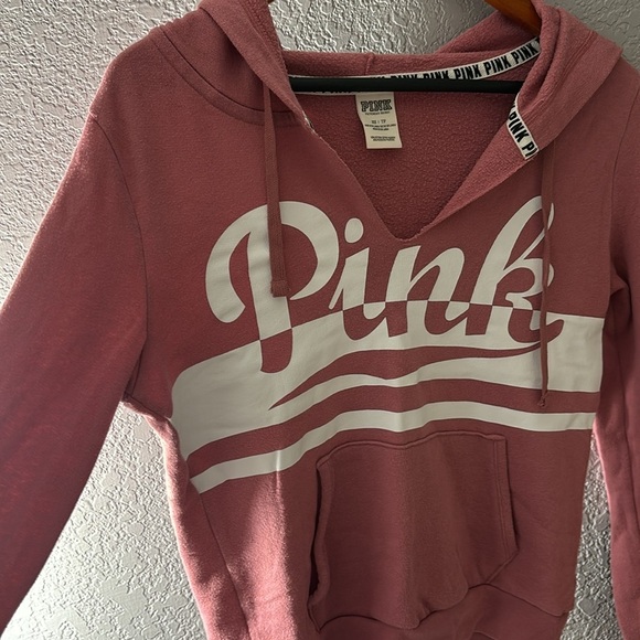 Victoria’s Secret PINK V Neck Sweater Hoodie - Picture 3 of 8